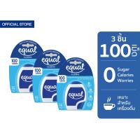 ราคา 3 ชิ้น Equal Classic อิควล คลาสสิค ผลิตภัณฑ์ให้ความหวานแทนน้ำตาล ขนาด 100 เม็ด 0 แคลอรี (1862026606)