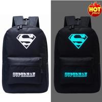 ราคา กระเป๋าเป้สะพายหลัง ผู้ชายและผู้หญิง กระเป๋าแฟชั่น ลายการ์ตูนซุปเปอร์แมน (480308845)