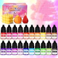 ราคา 20 Colors Candle Wax Pigment Colorant Non Toxic Soy Candle Wax Pigment Liquid Dye Soy Wax DIY Soap Dyes Candle Making Supplies (22623505235)