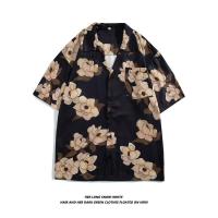 ราคา NALLCHEER เสื้อเชิ้ตลายดอกไม้แขนสั้นพิมพ์ลายดอกไม้วินเทจสำหรับผู้ชายเสื้อเชิ้ตชายหาดสำหรับคู่รักชาวฮาวายแบรนด์แฟชั่นฤดูร้อน (126736267932)