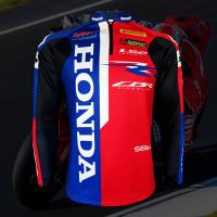 ราคา เสื้อแขนยาว MotoGP เสื้อทีม Honda Racing Corporation ทีม ฮอนด้า เรซซิ่ง คอร์ปอเรชั่น WB0028 รุ่น Iker Lecuona 7 ไซส์ S 5XL (21551699794)
