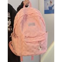 ราคา ZEFAN New womens bag large capacity solid color versatile backpack suitable for students high school students cute color backpack (23732699527)