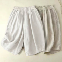 ราคา Lieoyuarn กางเกงขายาว 5 6 ขาบานเอวสูง ผ้าลินิน สบายๆ สำหรับฤดูร้อน (25674577854)