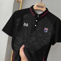 ราคา คุณภาพดี โปโลสี ดำสวมใส่สบายและระบาย เสื้อ warrixทีมฟุตบอลไทยเสื้อ โปรโล ชายกีฬากลางแจ้งเสื้อวอริกซ์ เสื้อ อากาศได้ดีแขนสั้นเสื้อ กีฬา ชาย ปก (25706766299)