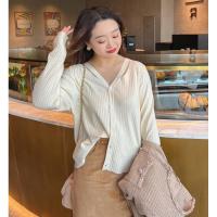 ราคา CiCi Plus 3266 เสื้อCardiganไหมพรม สีพื้นเบสิค กระดุมหน้า แต่งสายไขว้หน้าอกเพิ่มกิมมิคน่ารักๆ สาวอวบอ้วน (17110654845)