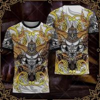 ราคา Naga พญานาคราช พญานาคตระกูลสีทอง เสื้อยืดแขนสั้น เสื้อยืดคอกลม เสื้อยืดพิมพ์ลาย 3D หลากหลายรูปแบบ (22874617612)