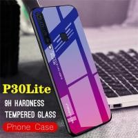ราคา ส่งจากไทย Fashion Case Huawei P30 Liteเคสหัวเว่ย สำหรับ Huawei P30Lite เคสกระจกสองสี เคสเงาไล่สี ขอบนิ่ม TPU CASE Huawei P30lite Case (645304797)