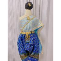 ราคา เซ็ตชุดไทยเด็กสไบ2ชั้นและโจงลายไทย (23718804226)