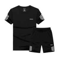 ราคา SET 2ชิ้น เสื้อแขนสั้น กางเกงขาสั้นออกกำลังกาย (3903092878)