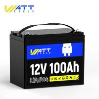 ราคา แบตเตอรี่ Wattcycle 12V 100Ah Lifepo4 แบตเตอรี่ 12V 100Ah 314Ah 24V 100Ah แบตเตอรี่ลิเธียม แบตเตอรี่โซล่ารีชาร์จได้ หนัก พร้อม BMS ทนทาน รองรับการชาร์จซ้ำได้ 15000 รอบ (26194112308)