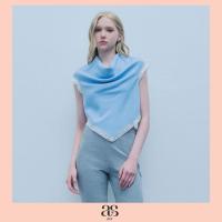 ราคา asv rs26 Texas Handkerchief Blouse เสื้อผู้หญิง ทรงครอป แขนล้ำ คอถ่วง ผูกโบว์ด้านหลัง ชายผ้าเช็ดหน้า แต่งลูกไม้ ซิปหลัง (26449227383)