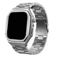 ราคา Luxury Modification Kit for Apple Watch Series 11 10 42mm 46mm สายนาฬิกาข้อมือ Strap Stainless Steel Mod Kit Watchband Bracelet สายนาฬิกาสแตนเลส iwatch 11 สาย band (23139651755)