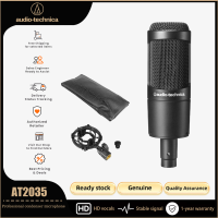 ราคา ไมโครโฟนคอนเดนเซอร์ cardioid AT2035เทคนิคเสียงเหมาะสำหรับสตูดิโอพอดคาสต์และสื่อสตรีมมิ่งเอาต์พุต XLR สีดำ (22335488340)