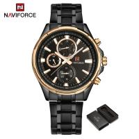 ราคา NAVIFORCE Men Watch Waterproof Stainless Steel Watches Fashion Casual Sports Watch Double Calendar Wristwatch NF9089 (21515031950)