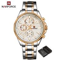 ราคา NAVIFORCE Men Watch Waterproof Stainless Steel Watches Fashion Casual Sports Watch Double Calendar Wristwatch NF9089 (21515031949)
