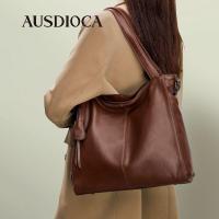 ราคา AUSDIOCA กระเป๋าถือหนังวัวชั้นดีสำหรับผู้หญิง กระเป๋าสะพายข้างแบบสะพายข้างสำหรับเดินทางขนาดใหญ่ กระเป๋าสะพายข้างหนังนิ่ม กระเป๋าสะพายข้างแบบลำลอง (25902245545)