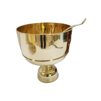 ราคา ฺBrass Byfa SET1075 ขันพานรองทองเหลือง ใหญ่9 นิ้ว พร้อมทัพพี ขันตักบาตร ขันพานรองทองเหลือง ทัพพีทองเหลือง ขันทอง (4530790547)