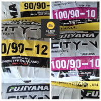 ราคา ยางนอก FUJIYAMA CITY V หน้า หลัง HONDA LEAD 125 เบอร์ หน้า 90 90 12 หลัง 100 90 10 tubeless ไม่ต้องใช้ยางใน (25015585856)