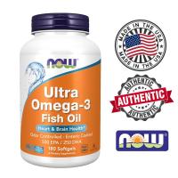 ราคา Now Foods Ultra Omega 3 Fish Oil 500EPA 250DHA 180 Softgels นาวฟู้ดส์ โอเมก้า 3 น้ำมันปลา (126864426240)