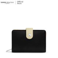 ราคา Louis Montini Evelyn กระเป๋าสตางค์ผู้หญิง พับสั้น หนังวัวซาเฟียโน่ WL50 (26390241523)