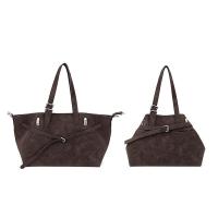 ราคา JANDRESS กระเป๋าสะพายสีน้ำตาลหนังกลับขนาดเล็ก (26126277389)