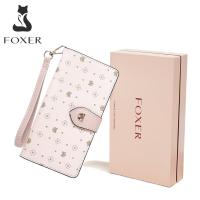 ราคา Foxer Brand long wallet for women wallets women new 2023 card holder wallet for women wristlet wallet women cellphone wallet for women (25212671755)