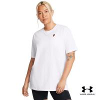 ราคา Under Armour Womens UA Heavyweight Oversized Flower Embroidered Short Sleeve (23970936592)