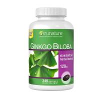 ราคา Trunature Ginkgo Biloba With Vinpocetine 120 Mg 340 Capsules (1741696870)