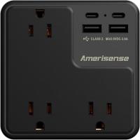 ราคา Multi Plug Outlet Extender with USB Amerisense 900J Wall Charger with 6 AC Outlets 4 USB Ports 2 Type C 2 Type A Ports Surge Protector Multiple Outlets for Home Kitchen Office White (24575511433)