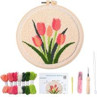 ราคา Myfelicity Punch Needle kitPunch Needle Embroidery Kit DIY Sunflower Design Starter Set with Threads Fabric Perfect for Handmade Crafts Home Decor (25319569561)