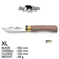 ราคา มีด Old Bear มีดพับแบบโบราณ ใบมีด420 ตี ด้ามไม้วอลนัทอเมริกัน มีสลักทองเหลือง พร้อมตัวล๊อคเปิด ปิดใบมีด สวยงาม คลาสสิค (15580725463)