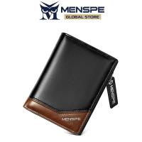 ราคา MENSPE Men Wallet Credit Card Case Safety Card Holder Anti Theft PU Leather Wallet Card Holder Coin Wallet Document Organizer Card Case with Zipper for Men Women (16584538574)