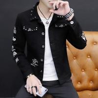 ราคา แจ็คเก็ตยีนส์ทรงสลิมฟิตสำหรับนักเรียน ทรงลำลอง ทรงเข็มขัด ทรงเข้ารูป สีขาว แฟชั่นฤดูใบไม้ผลิ แจ็คเก็ตยีนส์สำหรับผู้ชาย (25701623693)