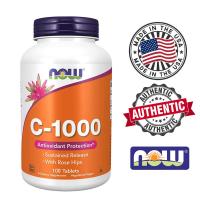 ราคา ซื้อ3แถม1 วิตามินซี NOW Vitamin C 1000 100 Tablets (126864638802)