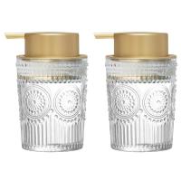 ราคา Countertop Hand Dish Soap Dispenser Foaming Glass Bottle Refillable Pump for Kitchen Bathroom (126798872875)