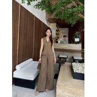 ราคา French Korea ชุดSetสูทเสื้อแขนกุด กางเกงขายาวทรงกระบอก สีน้ำตาล ใส่ทำงาน สวยทันสมัย Cherish (25344274595)