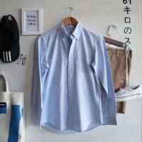 ราคา uniqlo s men oxford เสื้อเชิ้ตผู้ชายสีฟ้าผ้า oxford แบรนด์ญี่ปุ่น สภาพใหม่ ไม่มีตำหนิ (7806641160)