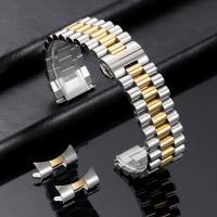 ราคา สายนาฬิกาข้อมือสแตนเลสแท้ขนาด 10 12 13 14 16 17 18 19 20 22 มม สำหรับ Rolex แบบปลายแบนโค้ง สำหรับผู้ชายและผู้หญิง ใช้แทนของเดิมได้ (26406363685)