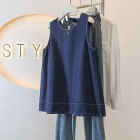 ราคา AIYITI เสื้อกั๊กยีนส์แขนกุดสำหรับคนอวบ (24941229554)