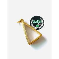 ราคา กรอบพระนางพญา ใส่พระขนาด2 5 3 5 งานทองเลเซอร์24k ไม่ลอกไม่ดำ (18021854331)