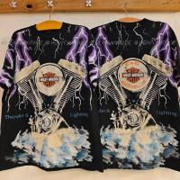 ราคา HARLEY DAVIDSON OVP สกรีนจม tag USA เสื้อวินเทจ เสื้อทัวร์ heavy vintage shirt (24081279530)