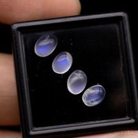 ราคา พลอยมุกดาหาร Rainbow moonstone เนื้อใส เหลือบฟ้าเข้ม น้ำหนัก 3 02 กะรัต ขนาด 4 x 6 x 5 มิล พลอยแท้จากประเทศศรีลังกา (23693101297)
