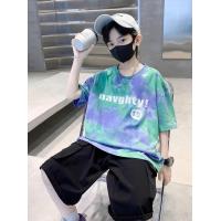 ราคา Mai Lang เสื้อยืดแขนสั้นคอกลมลายมัดย้อมสีเขียว ม่วง ไซส์สำหรับเด็ก สกรีนลายตัวอักษรด้านหน้า เท่ๆสไตล์เกาหลี สตรีทเมกา หนุ่มๆใส่แล้วหล่อ ใส่ได้ทุกวัน (24521582465)