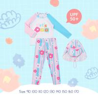 ราคา Uwae ชุดว่ายน้ำเด็กกันยูวี Lets go Sakura ชุดว่ายน้ำเด็กผู้หญิงกันยูวี UV401 (22734389589)