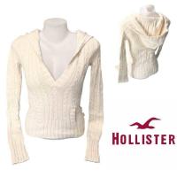 ราคา Hollister ฮู้ดไหมพรม สีครีม เเขนยาว ผ้าหนา เสื้อกันหนาวผู้หญิง เกรดบีตำหนิ (22152037566)