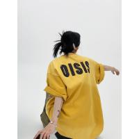 ราคา OISIS เสื้อยืดโอเวอร์ไซส์พิมพ์ลายวินเทจ สีเหลือง ทำจากฝ้าย (26342139176)