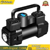 ราคา Vktech 12V 150PSI Car Electric Air Pump Dual Cylinder Heavy Duty Deluxe Portable Metal Air Compressor Car Tire Inflatable Pump (25560256925)