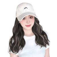 ราคา PTK52 ชิ้นเดียว หมวกเบสบอลพร้อมวิก แฮร์พีซ ไฮไลท์ ยาว ผมหยักศก แฟชั่น หมวกกันแดด วิกผมหมวกปรับได้ ผู้หญิง (24775912322)