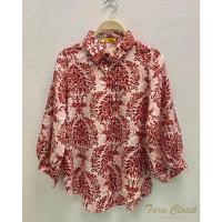 ราคา VA079 TARA Shirt เสื้อเชิ้ต ไหล่สโลป แขน 5 ส่วน เนื้อผ้าฝ้าย พิมพ์ลายDR ผ้าดี ผ้าไม่ต้องรีด ใส่สบาย ไม่ร้อน (23277979588)