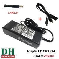 ราคา สายชาร์จอะแดปเตอร์โน๊ตบุ๊ค HP 6720t CQ40 6710s Pavilion nx6115 8710p Mini 2140 Charger Adapter HP 19V 4 74A 7 4 5 0 แท้ (20620388302)